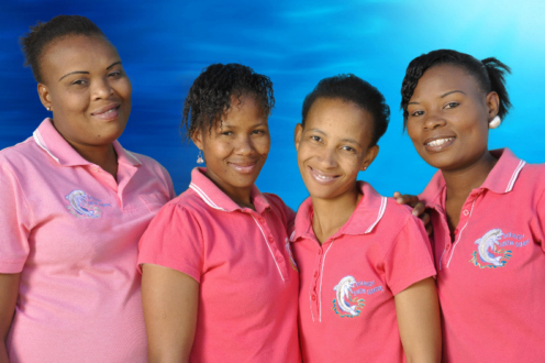 Children Caregivers Cleaners from left to right Victoria, Martha, Minky, Dorothy Children Caregivers Cleaners from left to right Victoria, Martha, Minky, Dorothy