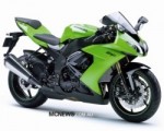 Kawasaki ZX 10R 08-09Green&Black