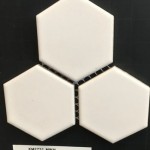 KM2731. MWH MATT WHITE HEXAGON  (KI)