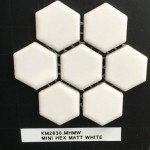 KM2830.MHMW  MINI HEX MATT WHITE  (KI)