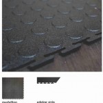 RUBBER INTERLOCKING TILES  (M/F)  Technical Specifications: Construction  PVC Industrial Floor Tiles   Material Code   M1520 HMF     Size (500mm x 500mm)  Also available in m² Handy Packs     Thickness  5.5mm     Interlocking Edges  No Adhesive Necessary  Impact Resistant  Non-Static  Fire Resistant  Acid, Alkali and Oil Resistant